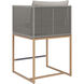 Crete 35.25 inch Natural / Palazzo Taupe Outdoor Counter Stool